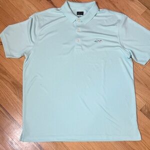 Men's Play Dry Light Blue Polo Shirt Large